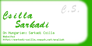 csilla sarkadi business card